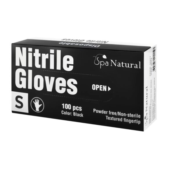 Spa Natural Nitrilne Rukavice Crne - Image 5