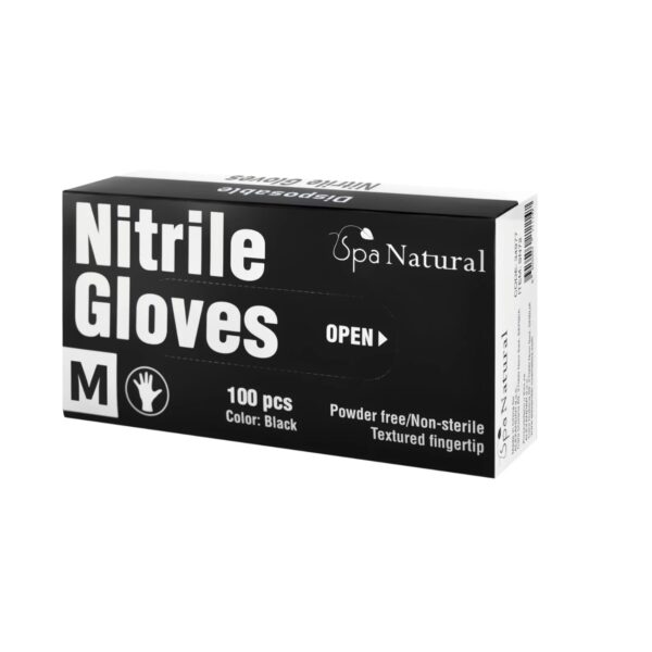 Spa Natural Nitrilne Rukavice Crne - Image 4